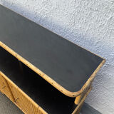 Vintage rattan bamboo bar from the 60s