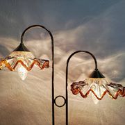 Mid-Century Modern Table Lamp with Murano Glass Shades, 1970s