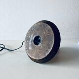Turned wooden lamp