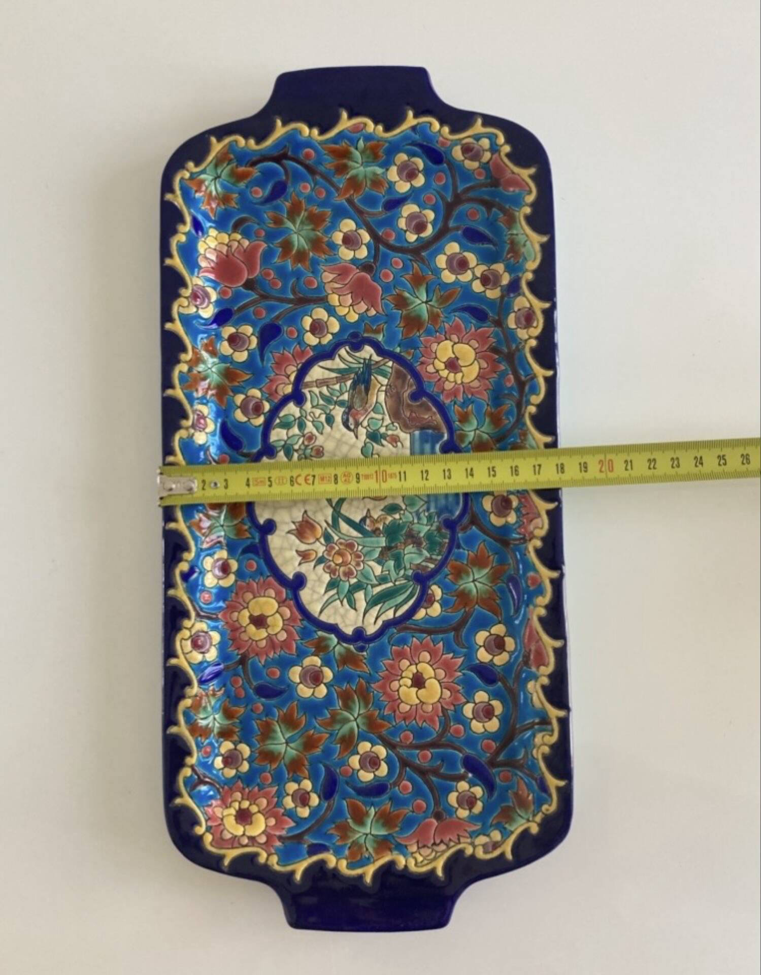 Cake dish in Longwy enamel - Historic Manufacture established in 1798