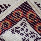 Tapis vintage français Savonnerie fait main en laine – 78 x 148 cm – 1960s