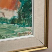 Original Swedish Oil On Panel – “Coastline” By Jon Hedman Dated 73 – Vintage & Framed – 70 × 51 Cm (27.6" × 20.1")