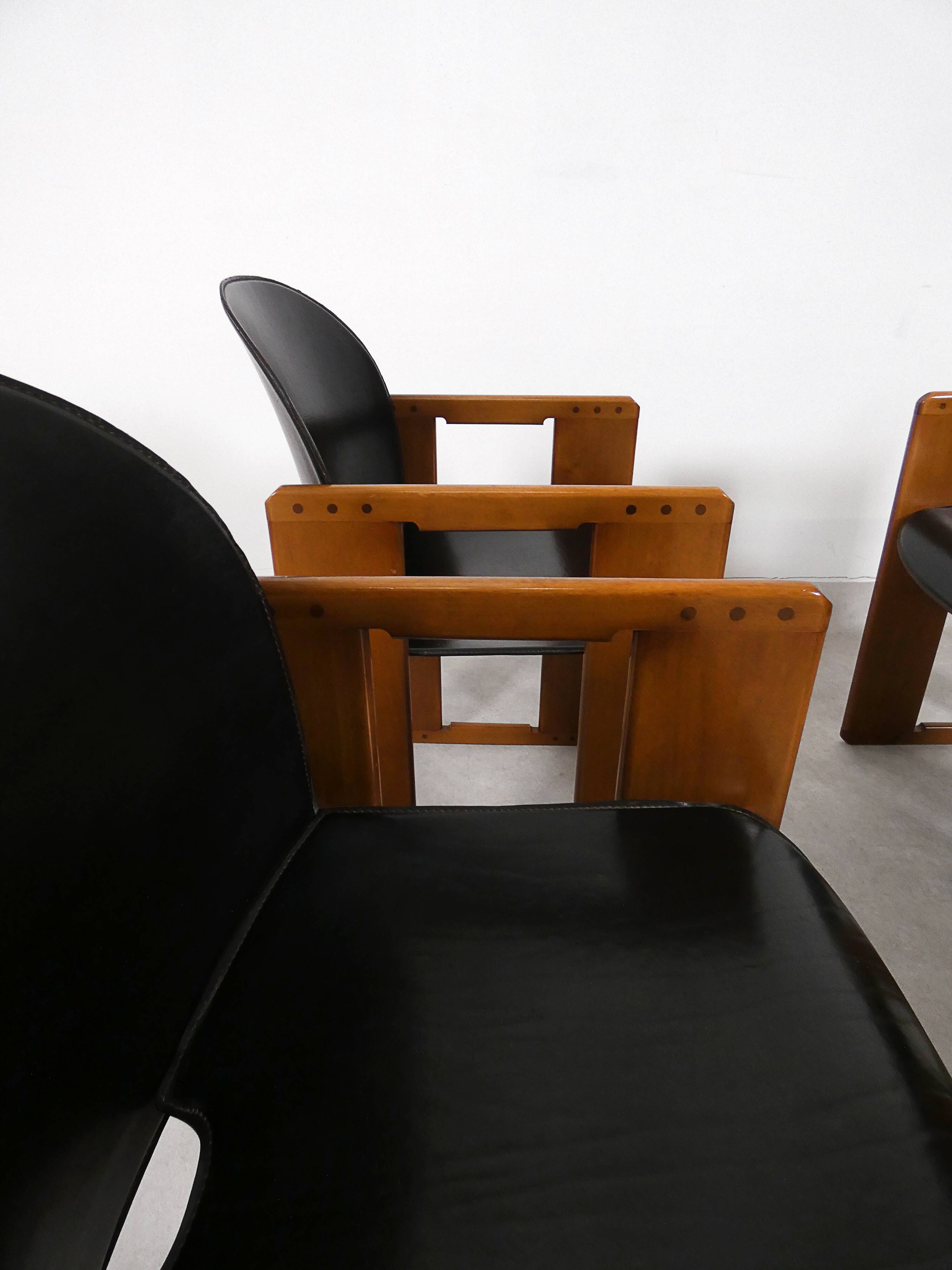 4 dining chairs - 'Dialogo' - Afra & Tobia Scarpa