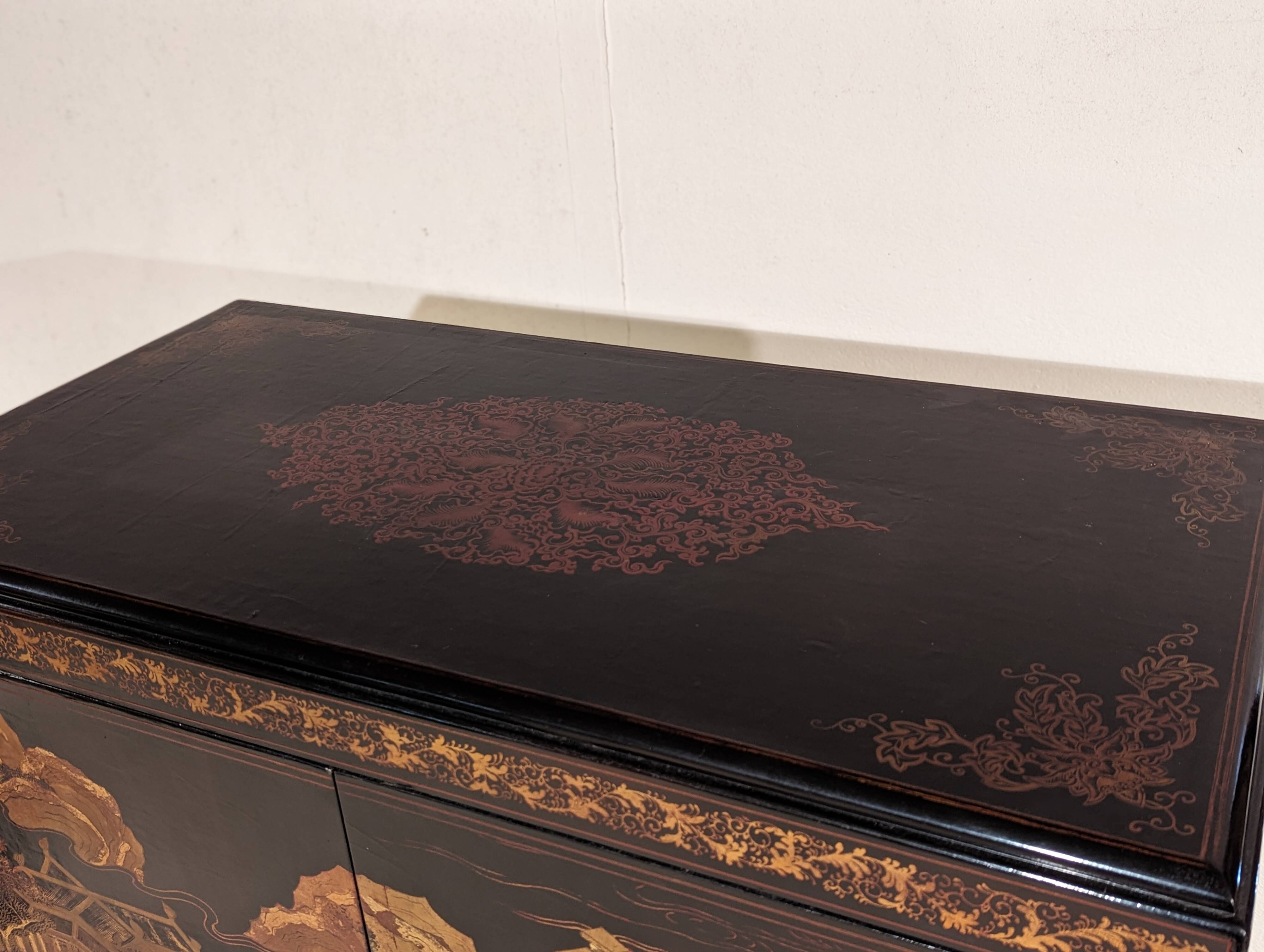 Chinese lacquer sideboard