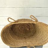 XXL woven straw basket