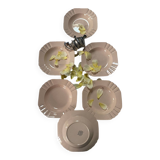 Set of 6 antique Art Deco soup plates Boch La Louvière