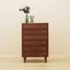Danish teak chest of drawers with six drawers and lockable top drawer, 1960s