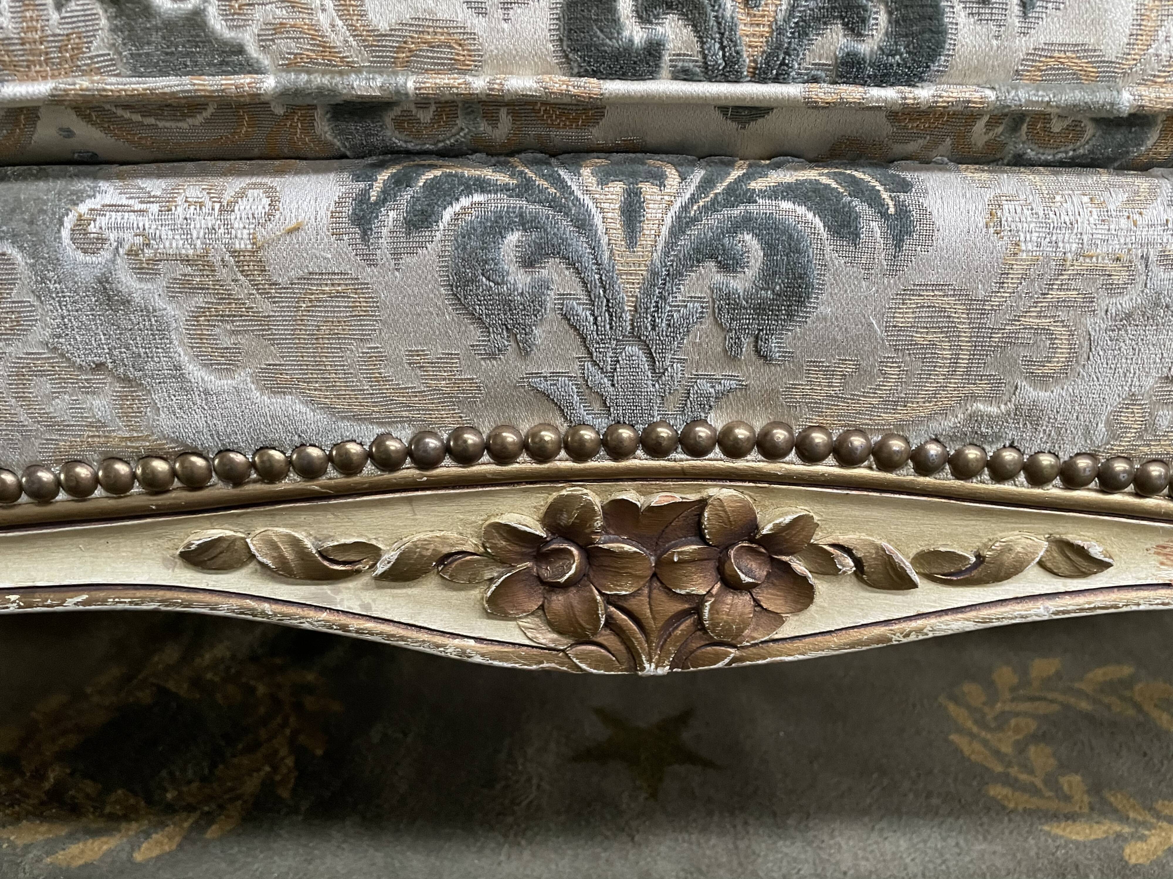 Louis XV style basket sofa