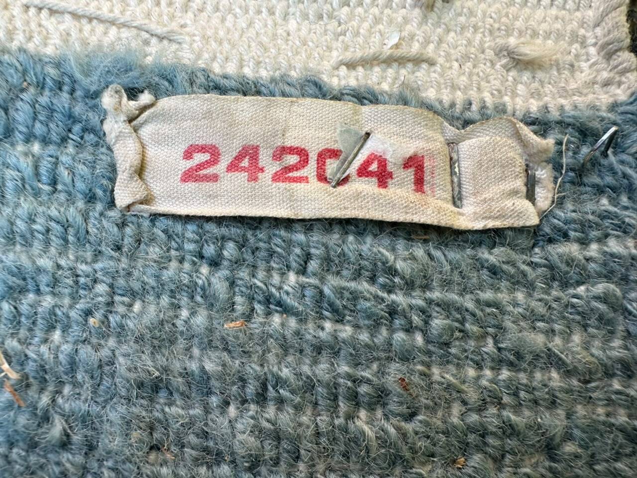 Large Handmade Chinese Carpet Wool (230x325 cm) – Beige & Celadon Blue