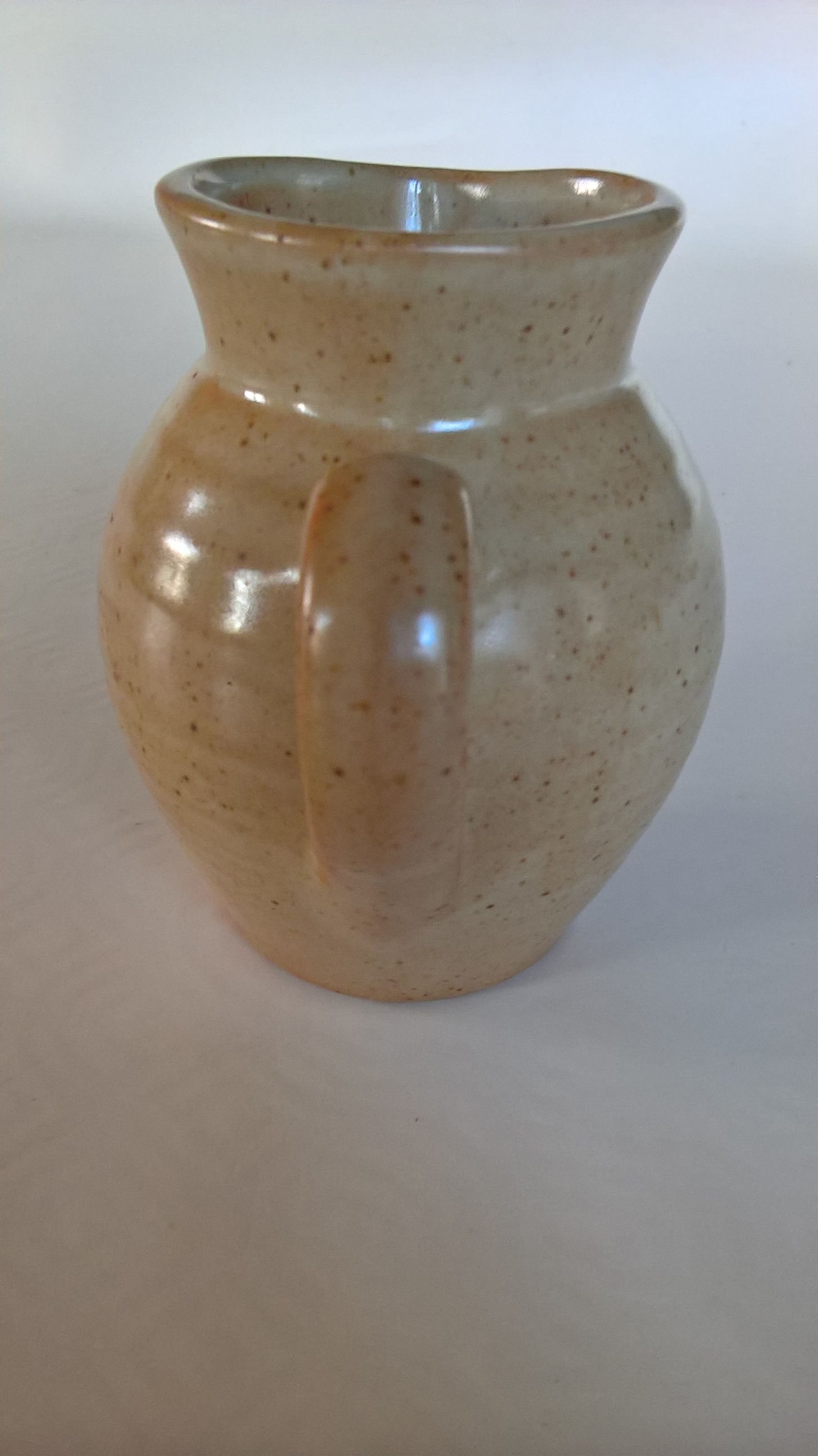Creamy milk pot in sandstone Village CNP France