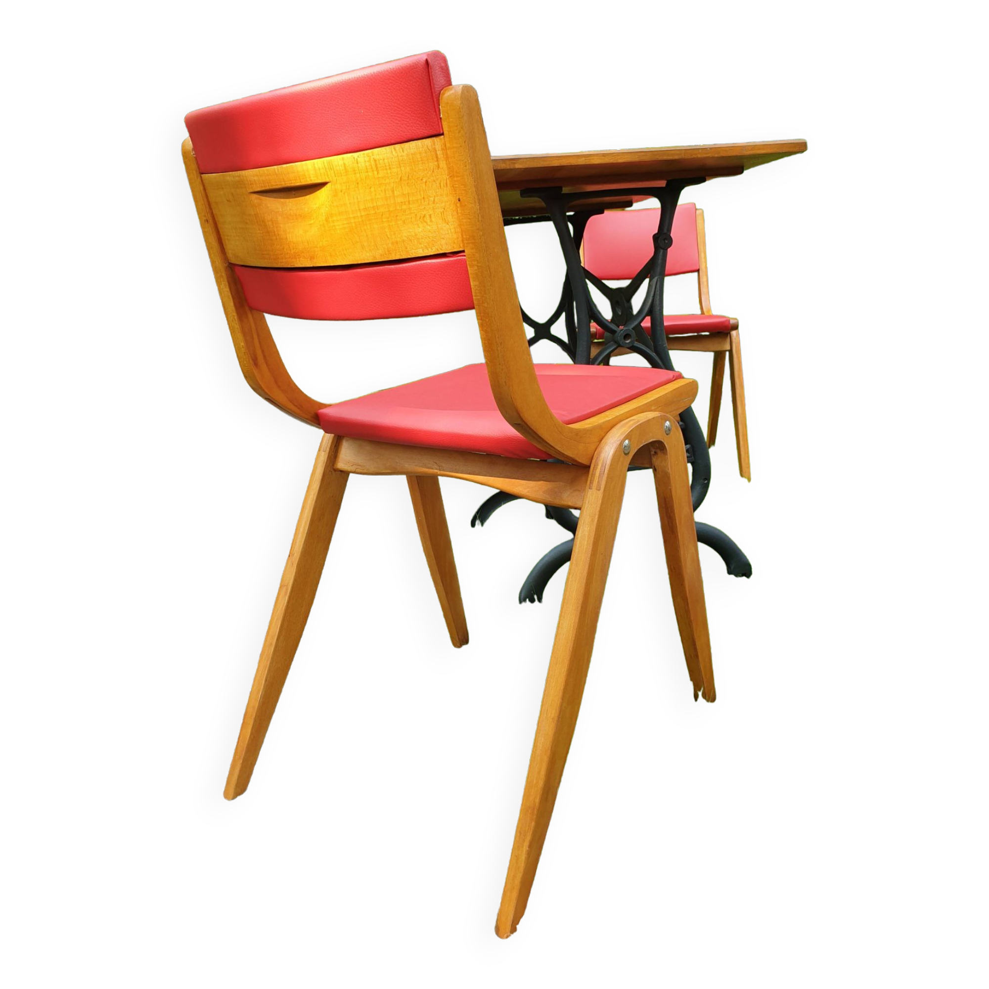 Pair of Mid-Century Boomerang Chairs