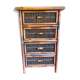 Chiffonier in rattan and bamboo