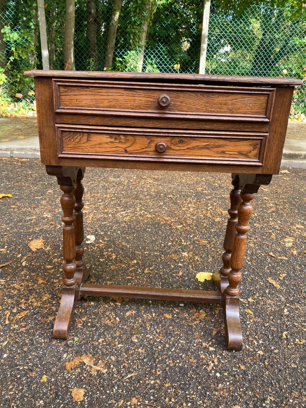 Napoleon III solid wood bedside table