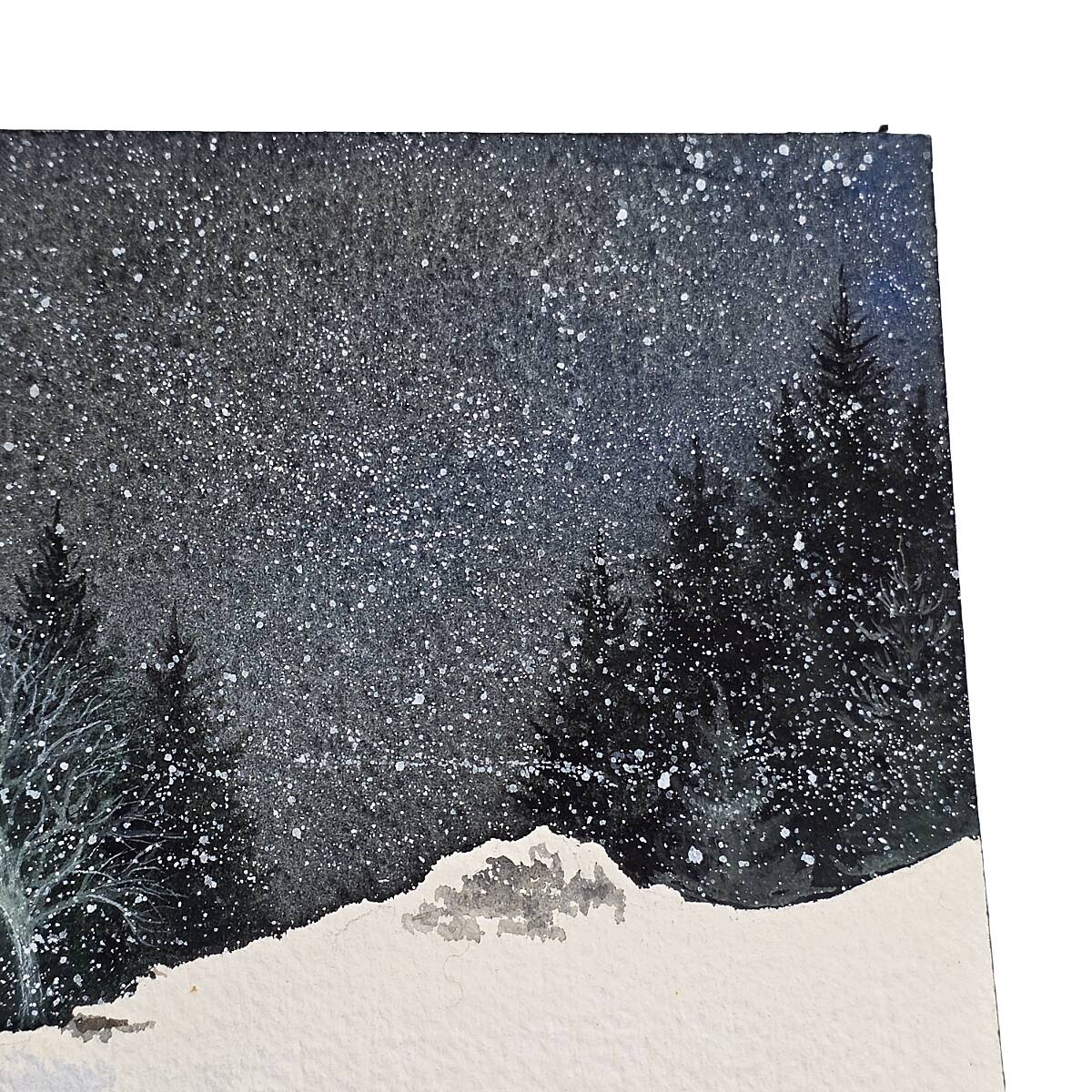 Olivier Dunrea gouache It's Snowing