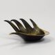 Bowl or sculptural ashtray in brass by Walter Bosse, Herta Baller, Austria, 1950s.