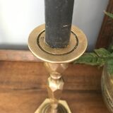 Pair of brass candlesticks