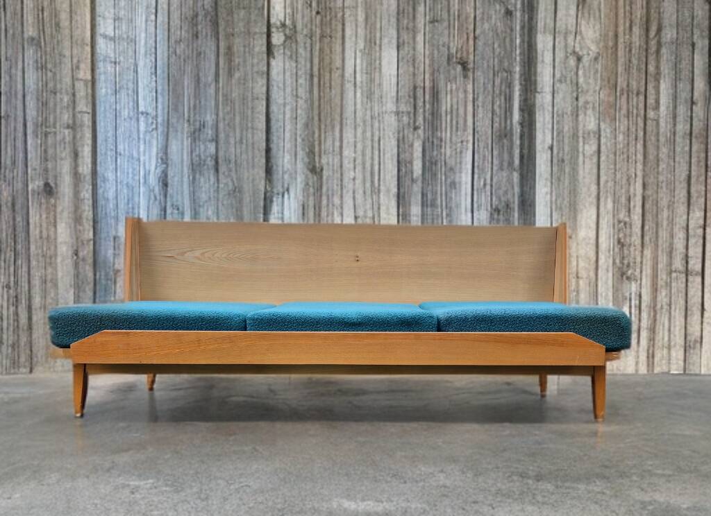Lysecky Nabytok sofa bed, Czech vintage 1960s