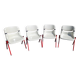 Set of 4 stackable Dorsal chairs by Ambasz and Piretti for OpenArk.