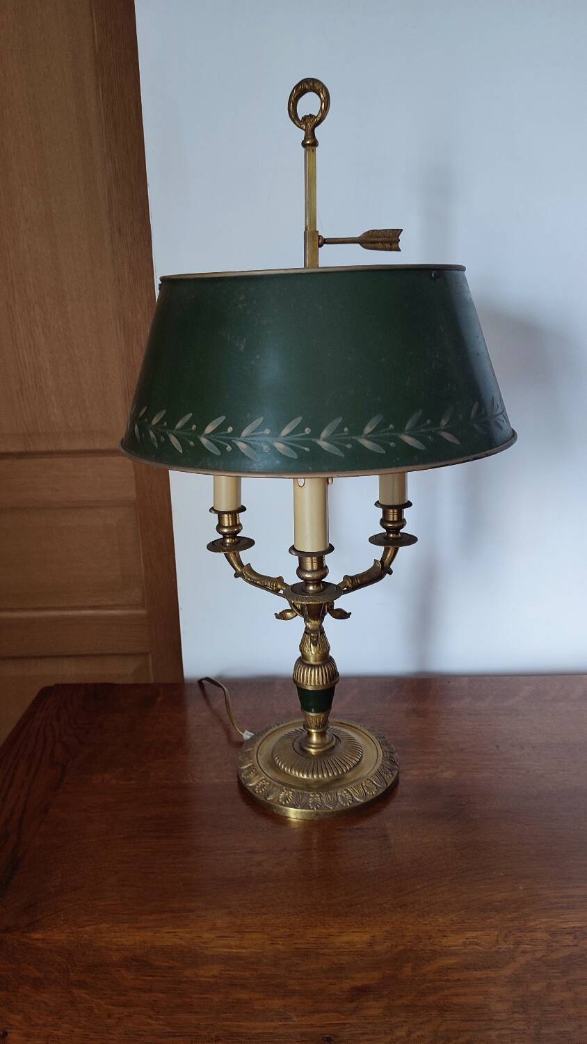 Empire style hot water bottle lamp