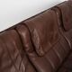 Brown leather sofa, Swiss design, 1970s