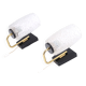 Pair of gold and black metal sconces, 50s