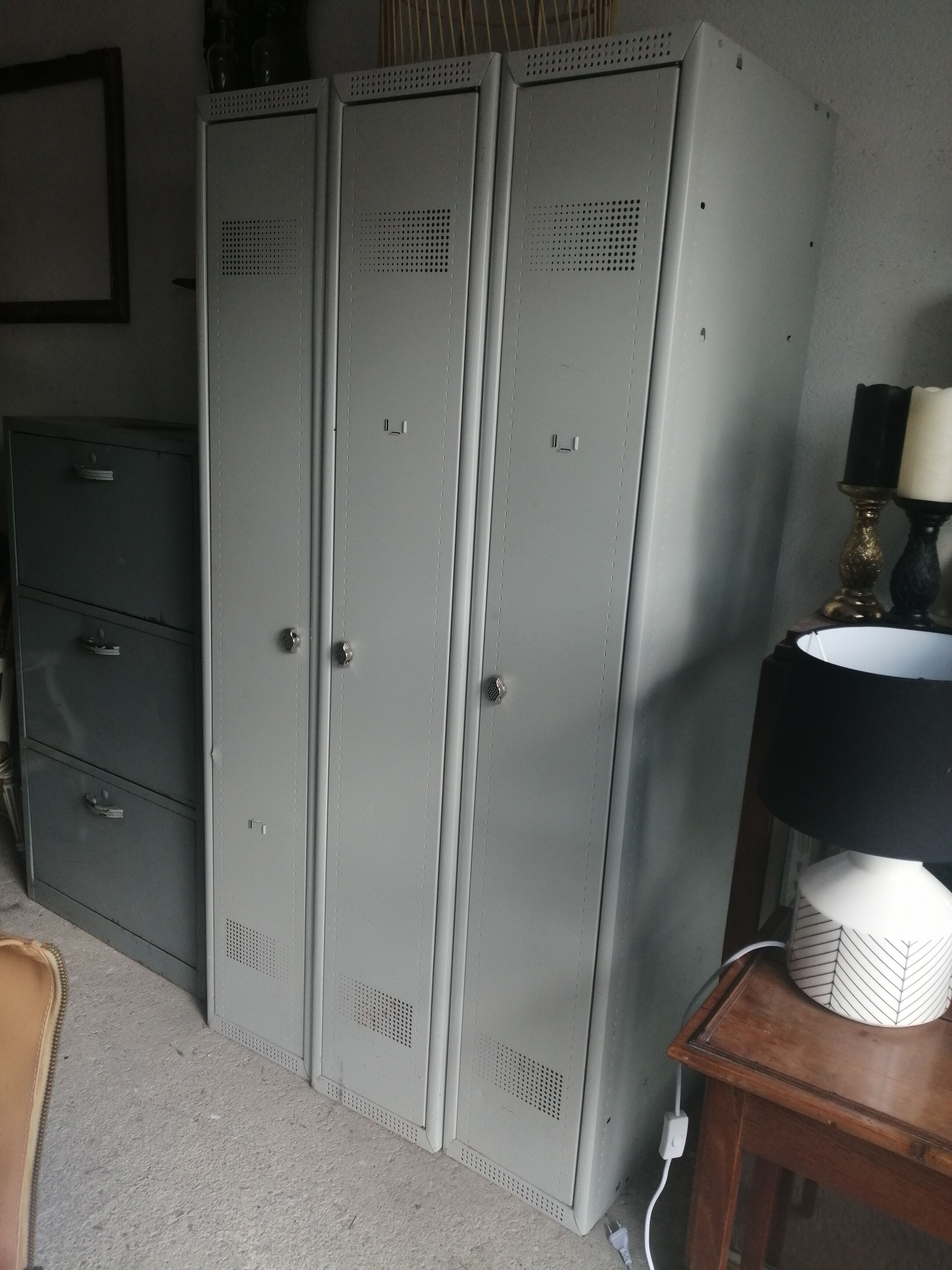 Metal wardrobe
