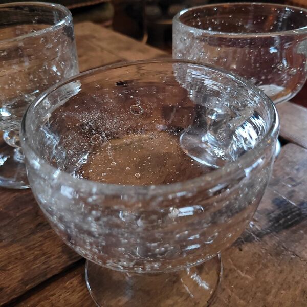 Coupes en Verre Soufflé Bullé - La Rochère -