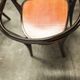 Table and 6 armchairs Baumann Diese, design Pagnon Pelhaître, Wenge color and red,