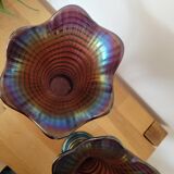 Pair of Imperial vases in iridescent glass