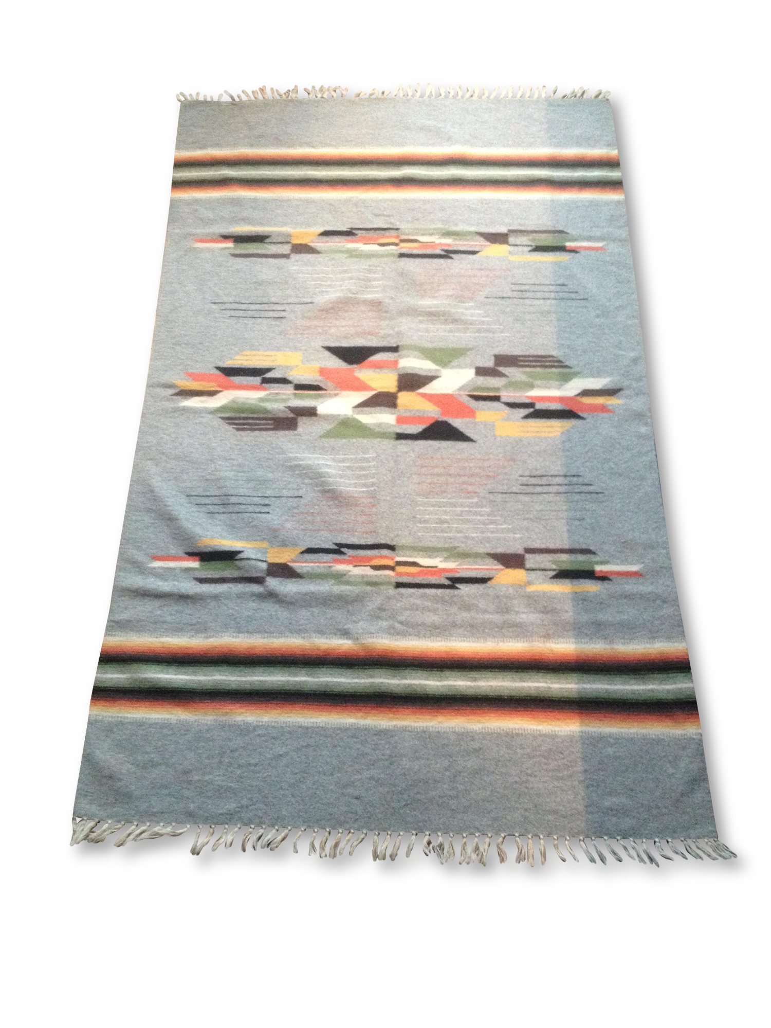 Carpet Kilim of India in wool, 180 x 105