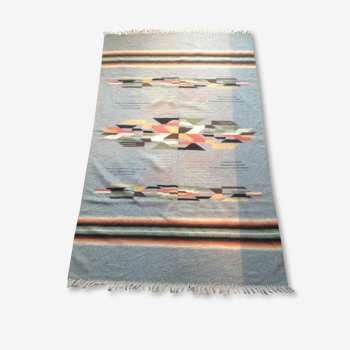 Tapis Kilim des Indes en laine, 180x105