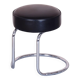 Bauhaus Stool in Chrome-Plated Steel and Leather, 1950s