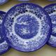 6 Assiettes creuses en porcelaine anglaise Broad Hurst Staffordshire