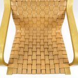 Leather and beechwood armchair by Noboru Nakamura for Ikea, 1990s