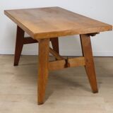 Table de repas de René Gabriel en chêne, 1950