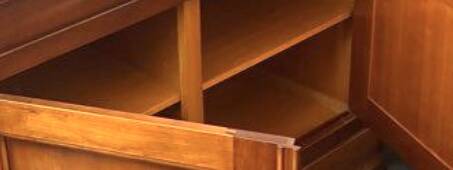 Cherry wood enfilade in Louis Philippe style