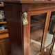 Mahogany and bronze showcase bookcase in Return from Egypt style