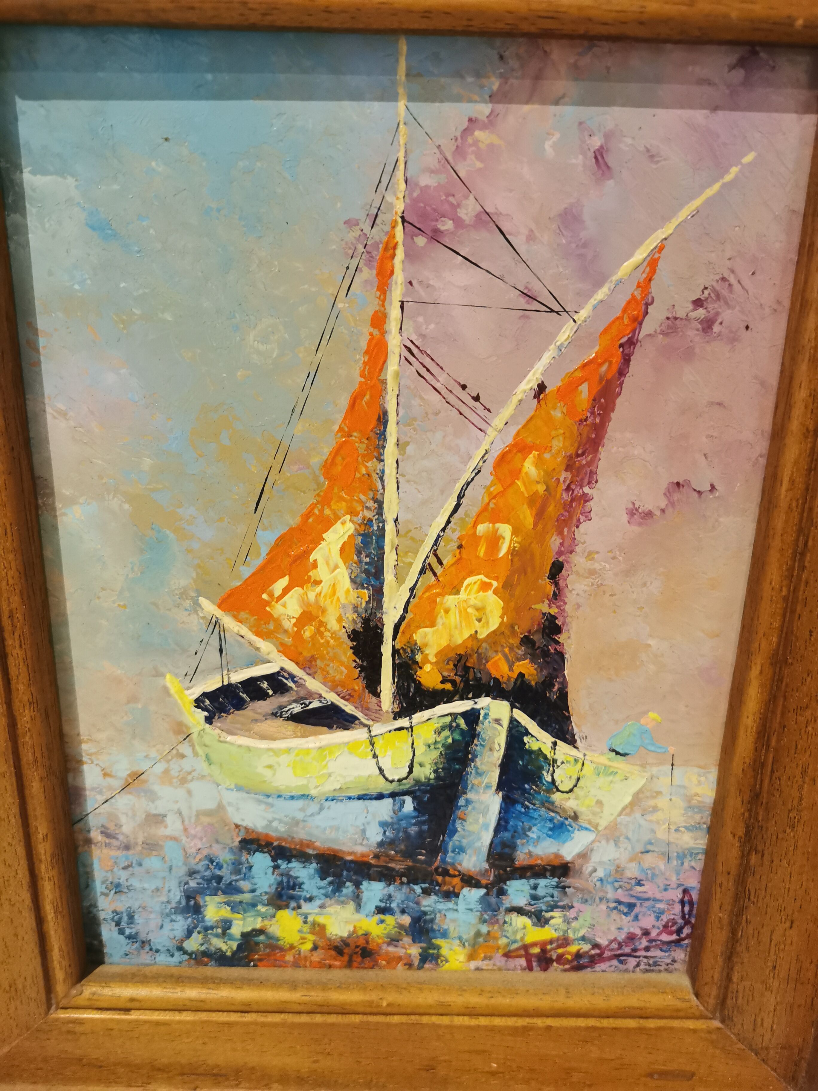Huile sur bois