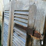Pair of old 19th century louvered shutters