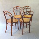 Set of 4 chairs THONET N°31, circa 1880, new cannages