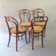 Set de 4 chaises Thonet n°31 vers 1880