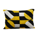Hand woven velvet ikat lumbar pillow cover