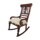 English 19th century wooden rocking chair