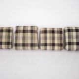 Paire de fauteuils laqués noirs 1950s