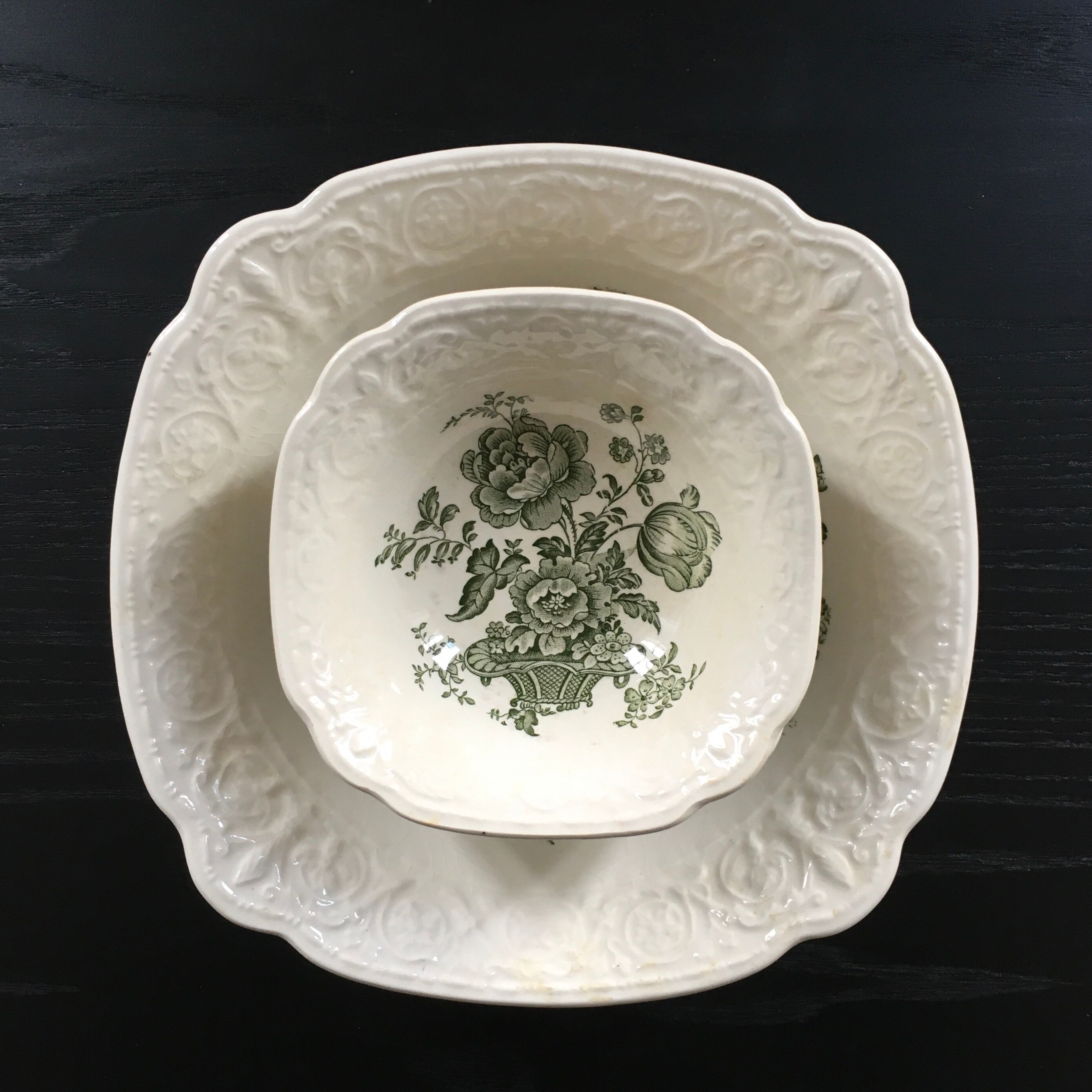 English porcelain salad