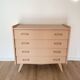 Commode vintage beige rosé