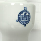 Scandinavian table lamp in Royal Copenhagen earthenware for Fog & Morup, Lampshade Le Klint