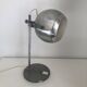 Vintage lamp 1960 table eyeball brushed steel Aluminor - 34 cm
