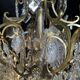 19th Century Cage Chandelier in Crystal and Gilded Bronze (Good Quality)