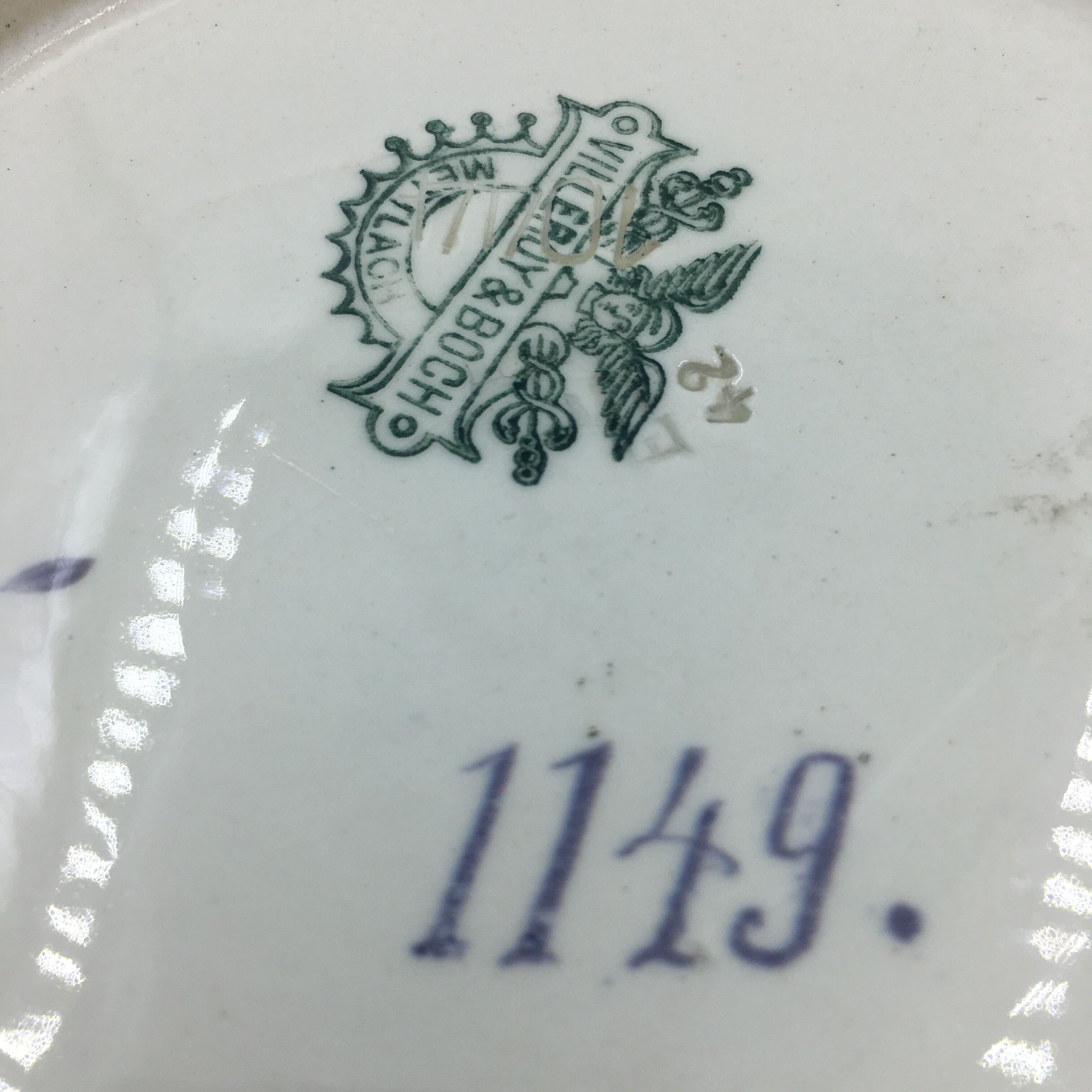 Plate Villeroy&Boch blue thistle